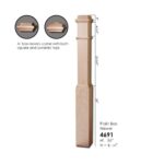 4691 Plain Wooden Box Newel - 6-1/4" Sq. x 56" H. - Image 2