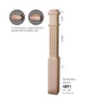 4691-FL Fluted Box Newel - 6-1/4" Sq. x 56" H. - Image 2
