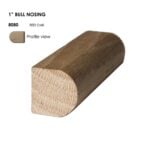 8080 Bullnosing - 1" x 1-1/4" Red/White Oak - Image 2