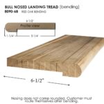 8090-6-B Bending Bullnosed Landing Tread - 6-1/2" x 3/4" - Image 2
