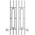 9.4.11 Single Rect. Rake Aalto Panel - 46" H. x 1/2" Sq. - Image 3