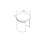 Flat End Cap for Round Glass Cap Rail - Image 2