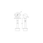 42.4 mm Post Handrail Support – Angle Adjustable - Image 2