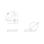 90 Degree Saddle for Handrail Bracket - Image 2