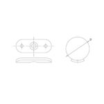 180 Degree Saddle for Handrail Bracket for 42.4 mm round tube rail - Image 2