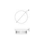 Flat End Cap for 42.4 mm Round Rail - Image 2