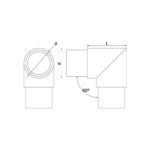90 Degree Elbow for 42.4 mm Round Handrail - Image 2
