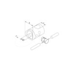 12 mm Round Bar Infill Holder – Connector – Fits 42.4 mm newel - Image 2