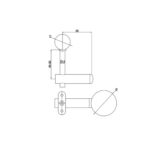 Post Handrail Support Bracket for 42.4 mm Round Rail - Image 2