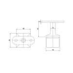 Square Post Handrail Support - Image 2