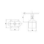 Adjustable Square Post Handrail Support - Image 2
