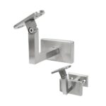Adjustable Wall Handrail Support for Square or Flat Handrail 74 mm tall - Image 2