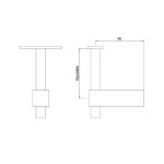 Post Handrail Support for Square Posts - Image 2