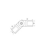 Adjustable Connector for Flat Bar Infill - Image 2