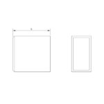End Cap for Flat Bar Infill - Image 2
