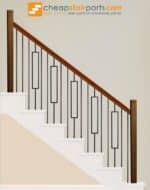 16.6.3 Single Rectangle Aalto Baluster - 44" H. x 1/2" Sq. - Image 4