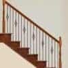 16.1.7 plain square Gothic hammered baluster, 44 in tall x 9/16 in square