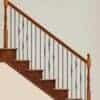 16.1.8 double knuckle Gothic hammered baluster, 44 in tall x 9/16 in square