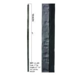 1.1.23 Wentworth Hammered Iron Newel Post - Image 2