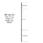 16.1.21 Long Single Twist Solid Iron Baluster - Image 2