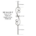 16.1.25-T Large Spiral Scroll Hollow - Image 2