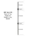 16.1.35 Double Knuckle Iron Baluster Versatile - Image 2