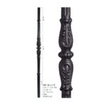 Satin Black - 18.1.1-T Decorative Knuckle Iron Baluster Monte Carlo - Image 2