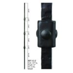 3.2.2 Wentworth Triple Knuckle Hammered Iron Baluster - Image 2