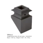 34.3.2 MEGA Angled Base Shoe for 3/4" Sq. Iron Balusters - Image 2