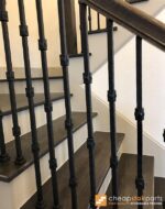 3.2.2 Wentworth Triple Knuckle Hammered Iron Baluster - Image 5