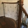 Staircase with 16.1.34 single knuckle iron balusters, Versatile collection