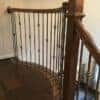 Staircase with 16.1.34-T-IS single knuckle hollow balusters, 44 in tall x 1/2 in square, Economy collection