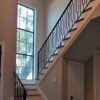 Staircase with 16.6.2 single oval Aalto balusters, 44 in tall x 1/2 in square