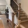Staircase with 16.1.35-T-IS double knuckle hollow balusters, 44 in tall x 1/2 in square, Economy collection