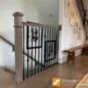 Staircase with 16.1.35-T-IS double knuckle hollow balusters, 44 in tall x 1/2 in square, Economy collection