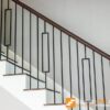 Staircase with 16.6.3 single rectangle Aalto balusters, 44 in tall x 1/2 in square