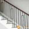 Staircase with 16.2.1-T plain square bar Aalto balusters, 44 in tall x 1/2 in square