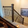 Staircase with 16.1.45 single basket iron balusters, Versatile collection