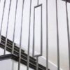 Staircase with 16.6.3 single rectangle Aalto balusters, 44 in tall x 1/2 in square