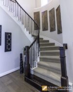 4592 Wooden Adjustable Box Newel - 5" Sq. x 56" H. - Image 3