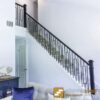 Staircase with 16.6.3 single rectangle Aalto balusters, 44 in tall x 1/2 in square