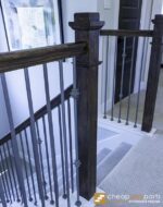 4592-Plain Box Wooden Newel - 3-1/2" Sq. x 56" H. - Image 3