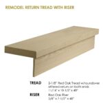 48-60" Modern RetroFit Return Tread Kit with Riser - Image 2
