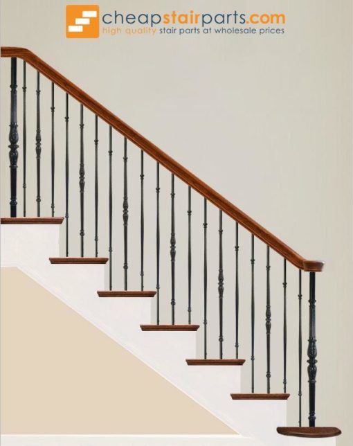 18.2.1-T Single Decorative Knuckle Iron Baluster - Oil Rubbed Bronze - Image 4
