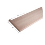 8070-MR-54-R Mitered Return Wood Tread - 54" Right Hand - Image 2