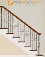 16.1.6 Double Ribbon Iron Baluster Ribbon - Satin Black - Image 4