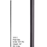 16.8.1 Plain Round Iron Baluster Designer Tubular - Image 2