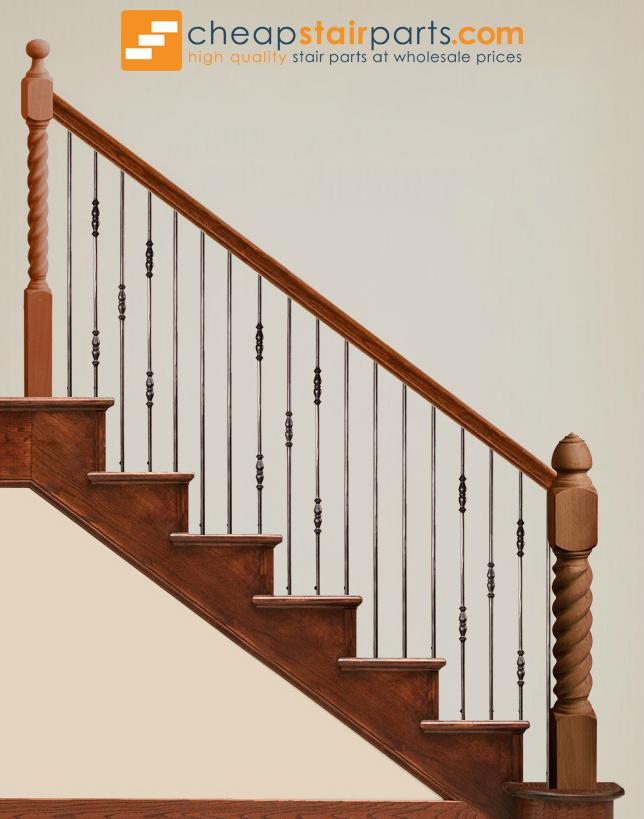 2.1.7 Double Knuckle Tuscan Round Hammered Iron Baluster - Image 4