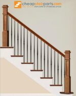 2.6.8 Tapered Bar Tuscan Round Hammered Iron Baluster - Image 3