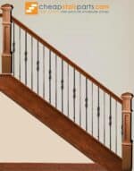 2.9.21 Round Forged Tuscan Round Hammered Iron Baluster - Image 5